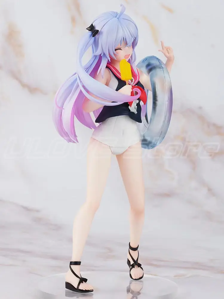 Original Taito Channel Kagura Nana Action Figure Sailor Swim Suit Figure Kawaii Girl Model PVC Collect Desktop Decorate Xmas Toy