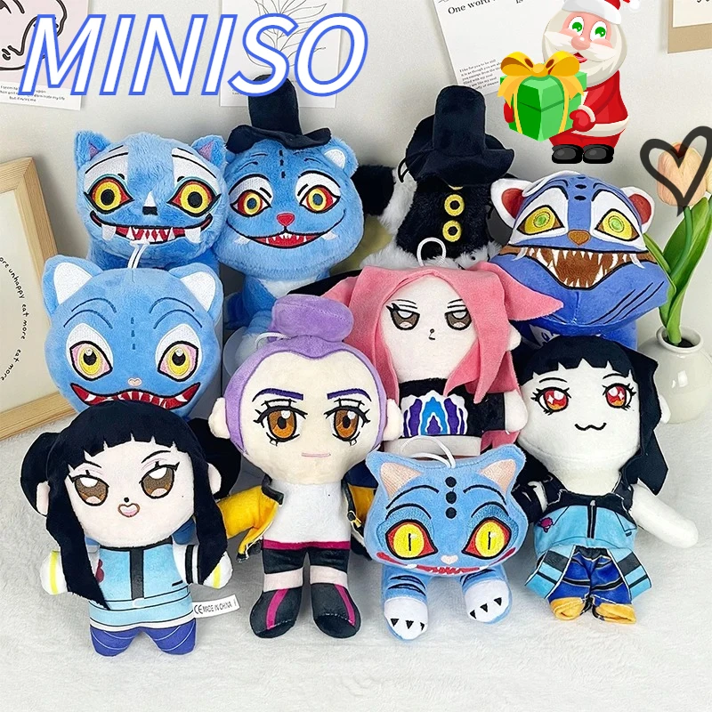 

Последняя популярная плюшевая игрушка «Охотник на демонов» с тигром, милая синяя кукла-тигр, мягкое украшение, игрушка для девочки, Рождественский подарок