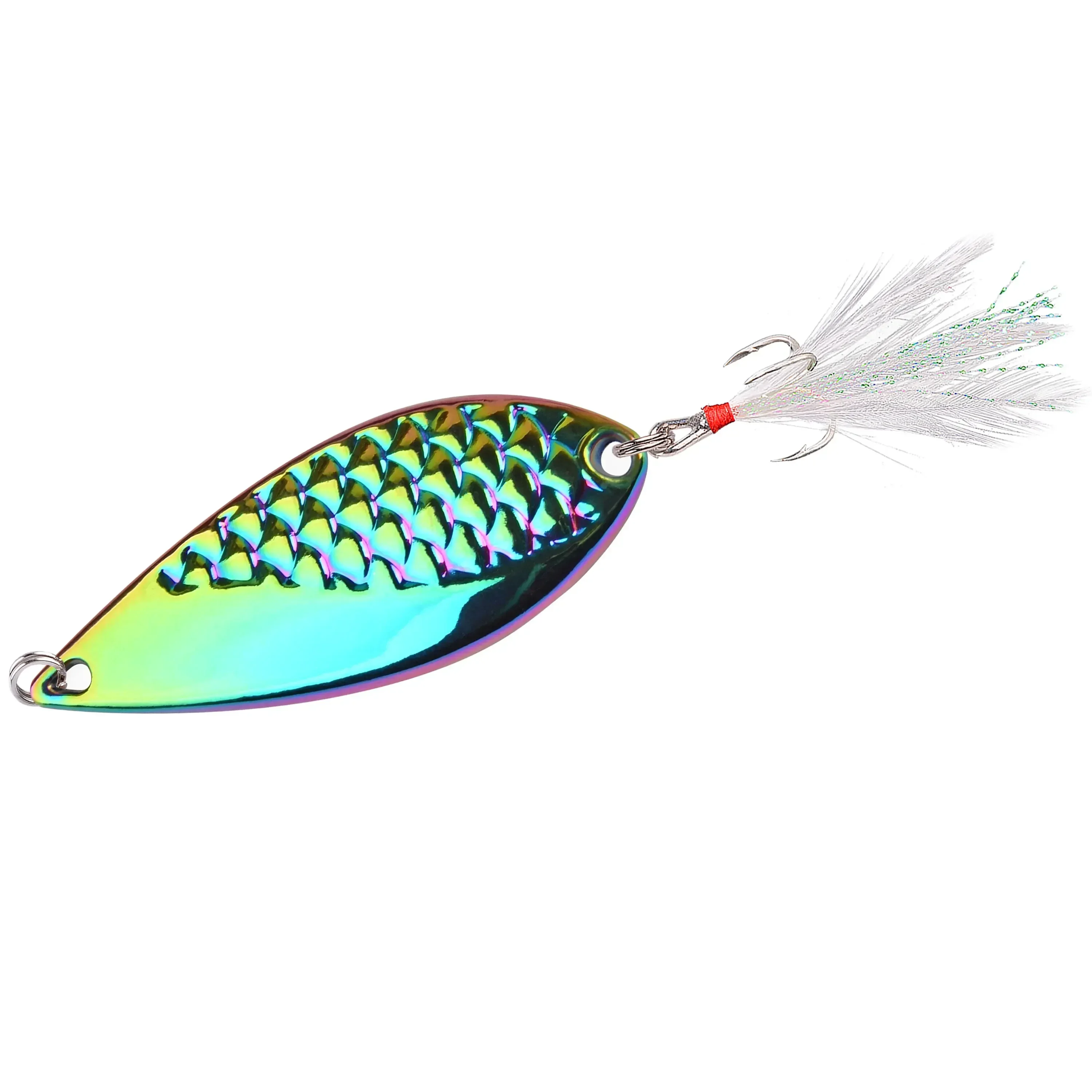 Señuelo de Pesca de cuchara de trucha de Metal, Wobbler Spinner, cebos duros artificiales, aparejos de lubina con Paillette de ruido, 2,5g-20g