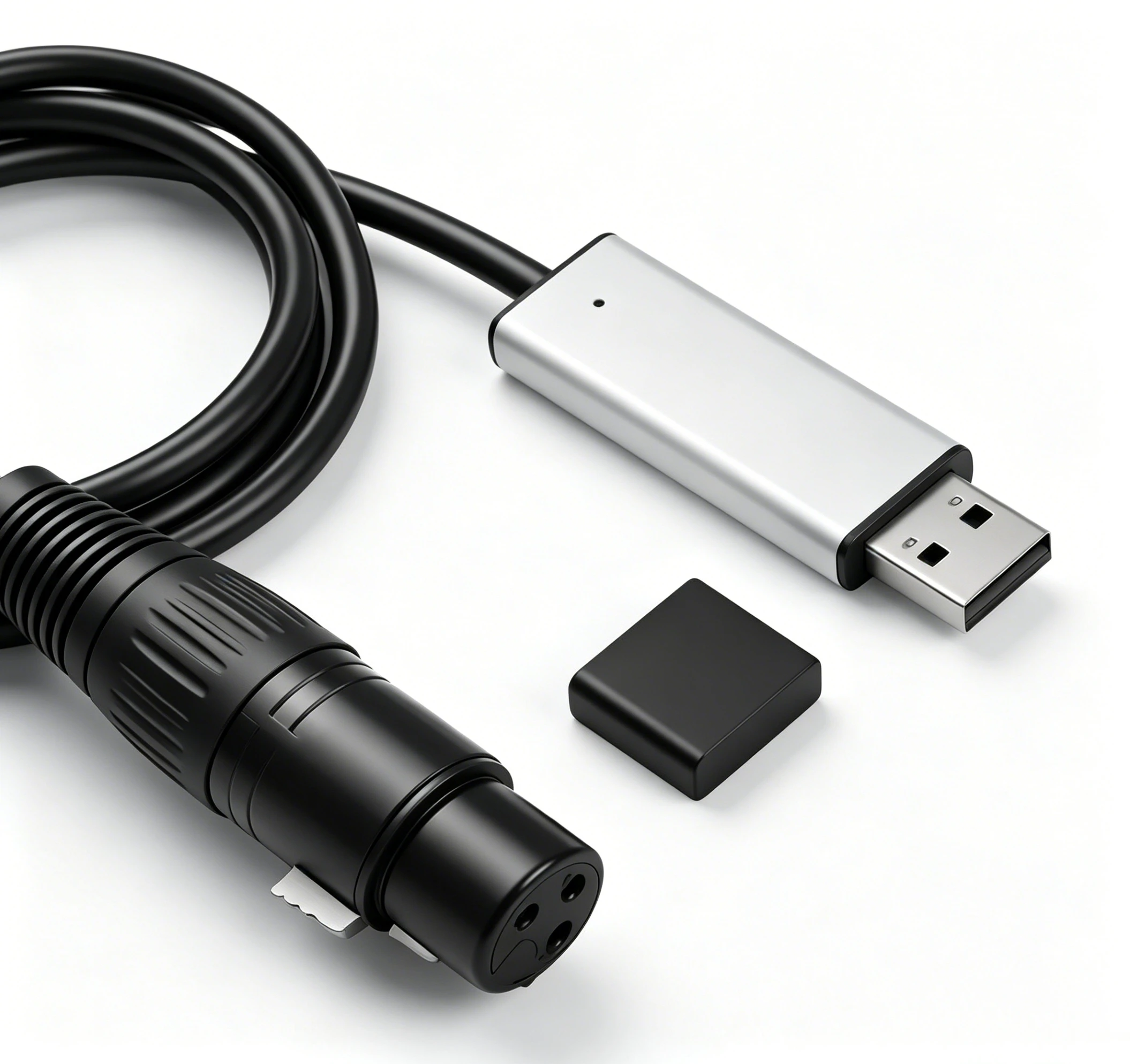 8-USB to DMX512 Controller Cable Stage Moving Head Light Signal Adapter