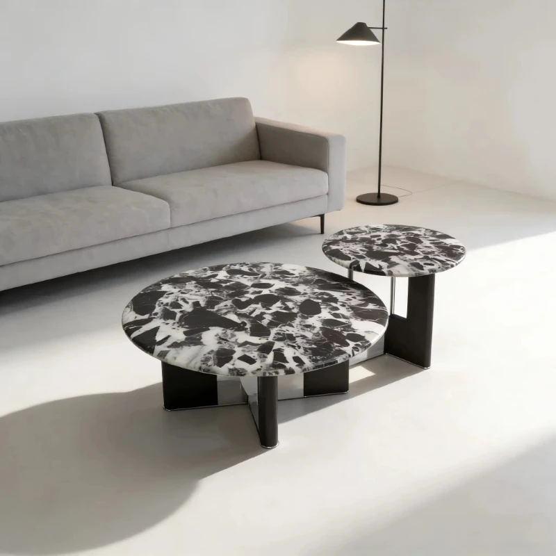 

Modern light luxury modern coffee table, marble coffee table