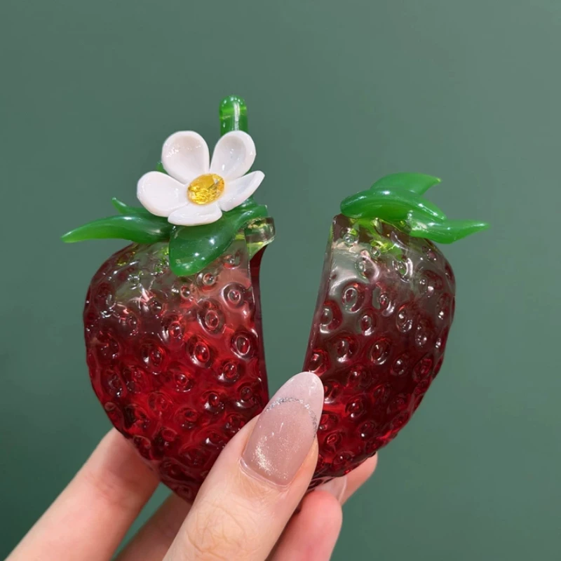 Strawberry Theme Earphone Case Customized PVC Material Shell Creativity Niche for AirPods Earphone Decoration Accessories Gift