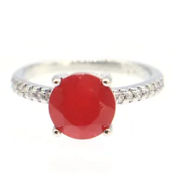 Buy 4 Get 1 Free 10x10mm Real Green Emerald Real Red Ruby Real Blue Sapphire White CZ Women Engagement Silver Ring Daily Wear