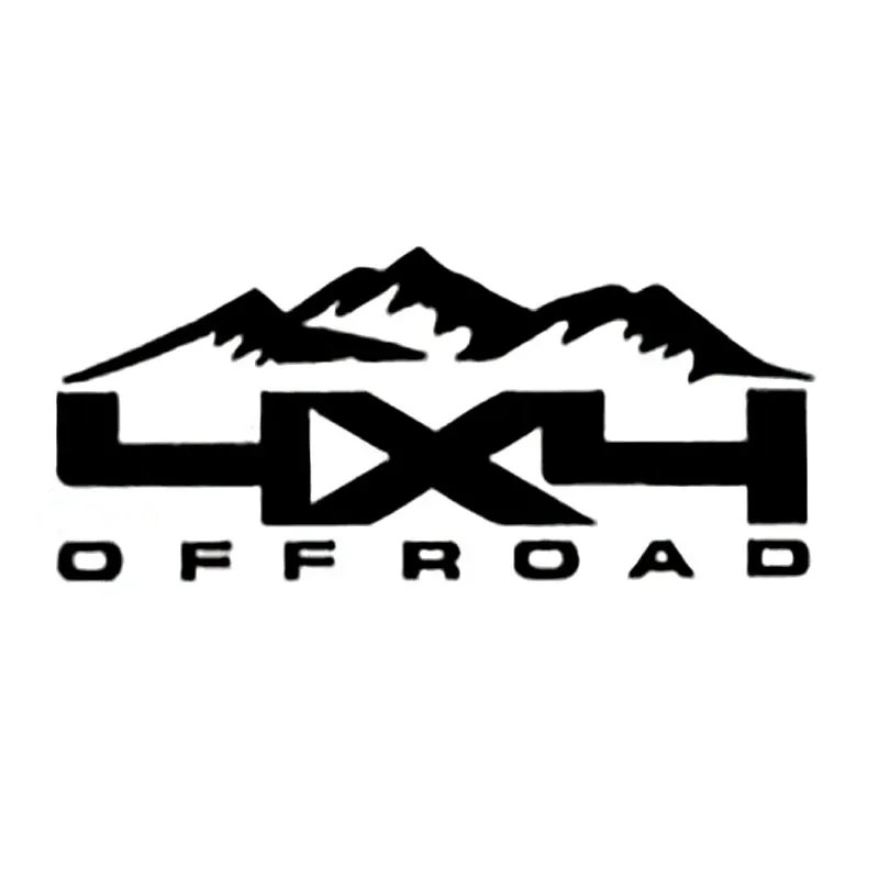 

4X4 OFF ROAD Mountain Decals High Quality Car Window Decoration Personality Pvc Waterproof Decals Black/white, 17cm*7cm