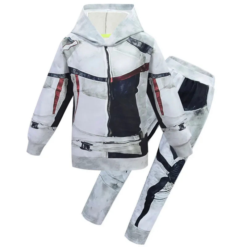 Kinderkleding Nakomelingen 3 Carlos Cosplay Kostuum Voor Kinderen Zentai Grappige Feestkleding Met Handschoenen Sweatshirt Met Capuchon