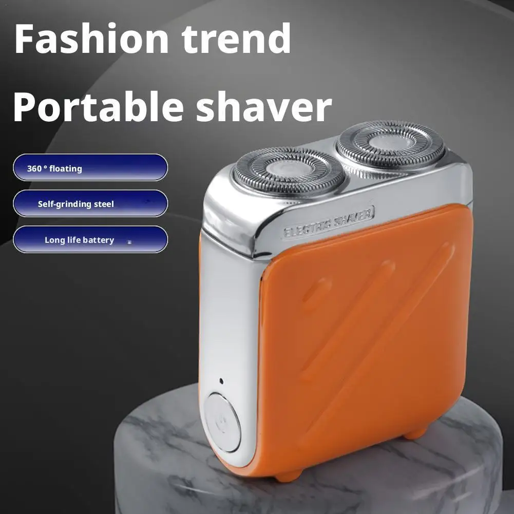 

Portable Electric Shaver For Men, Double Mini Travel Shaver Rechargeable, USB Fast Charging Mini Razor, Home & Car Use