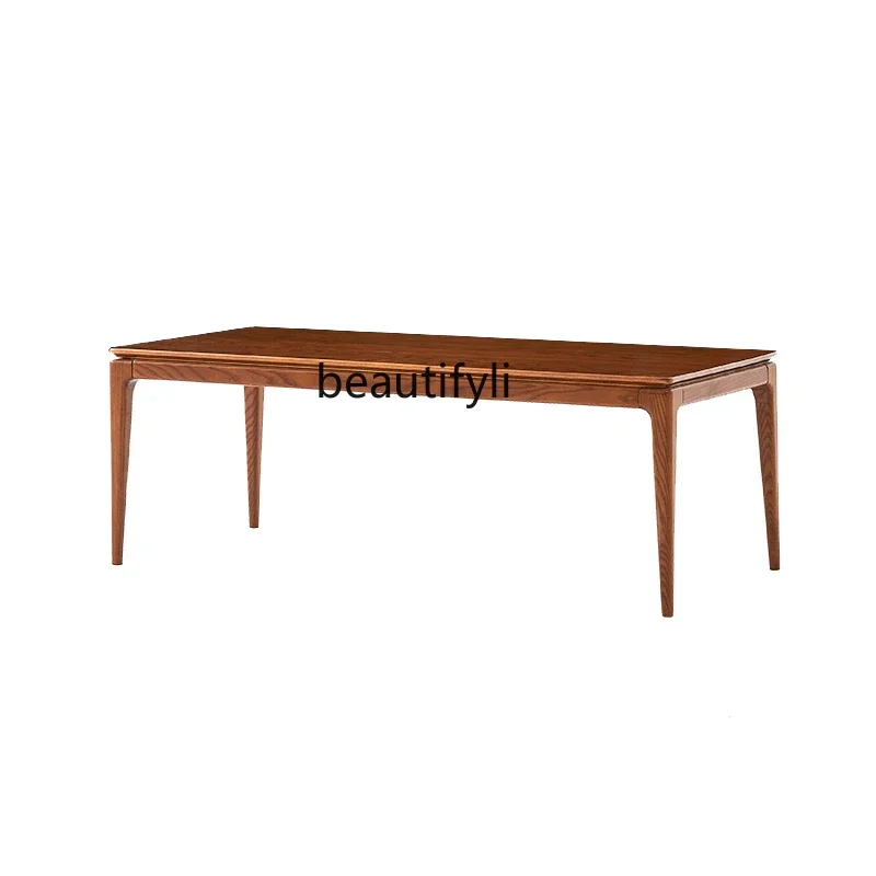 

S Solid Wood Tea Table Living Room Simple Modern Household Tea Tray Nordic Wood Color Small Apartment Simple Tea Table