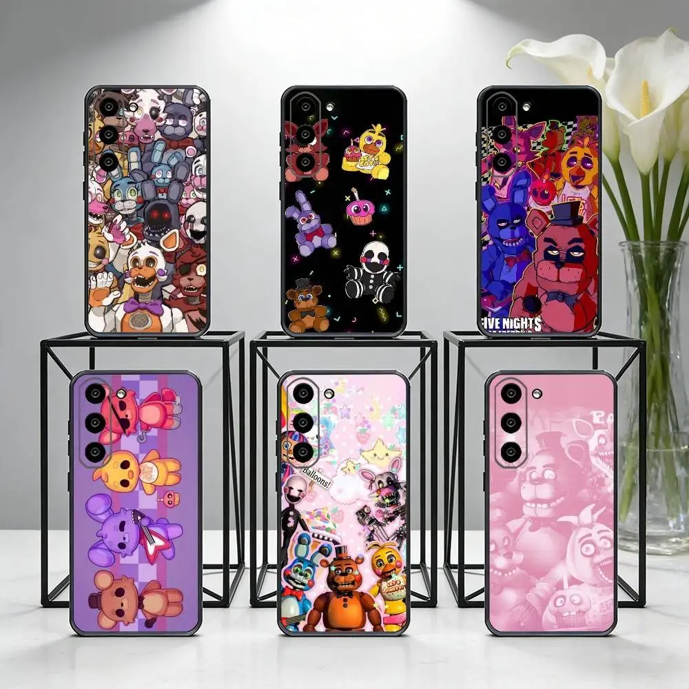 

Five Nights At F-Freddys F-Fnaf Phone Case For Samsung Galaxy A73,A72,A71,A70,A53,A52,A51,Others Soft Black Cover