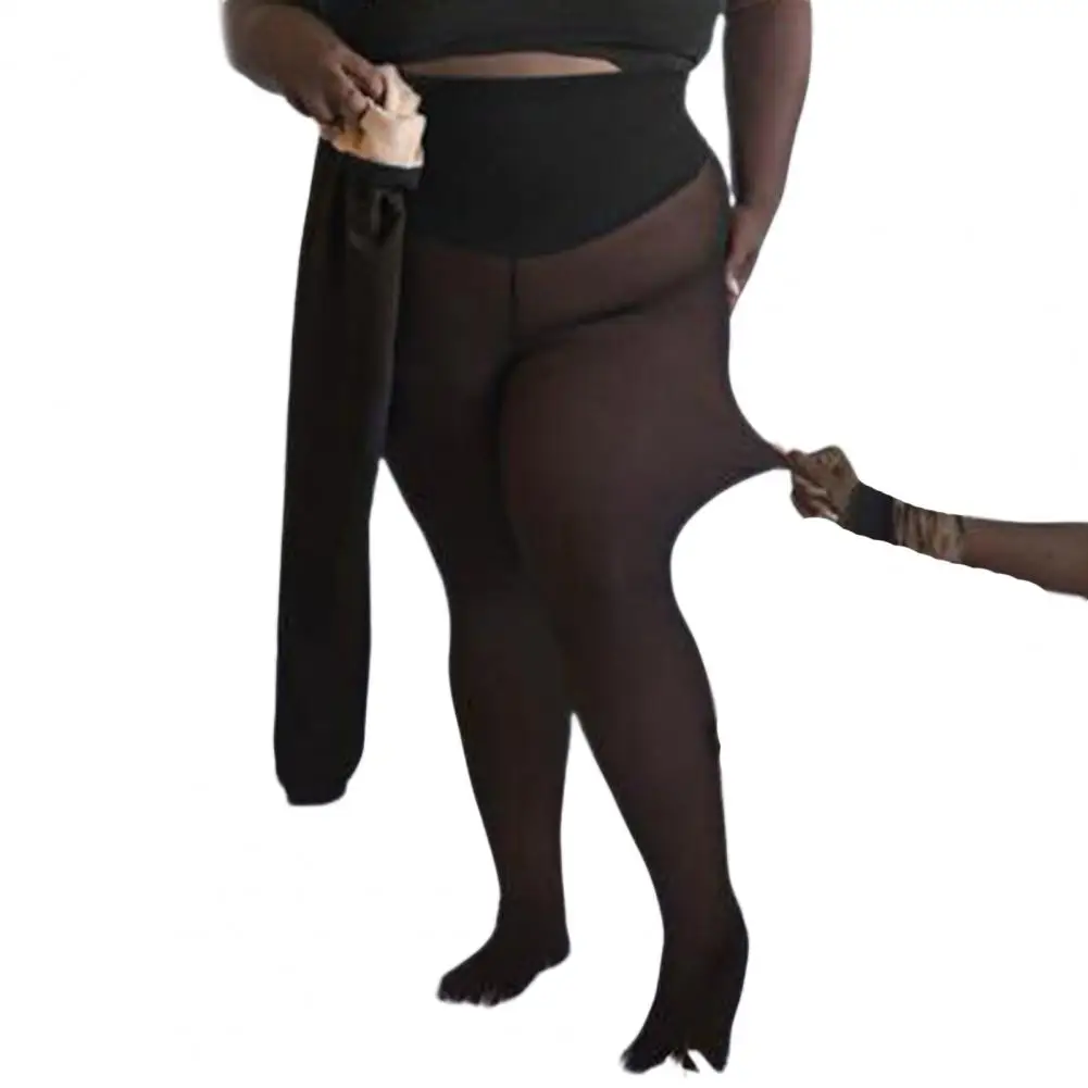 

Fleece Lined Leggings Women Winter Thermal Tights Skin Tone Pantyhose Leggings for Women Shaping Body Sculpting Stay Warm