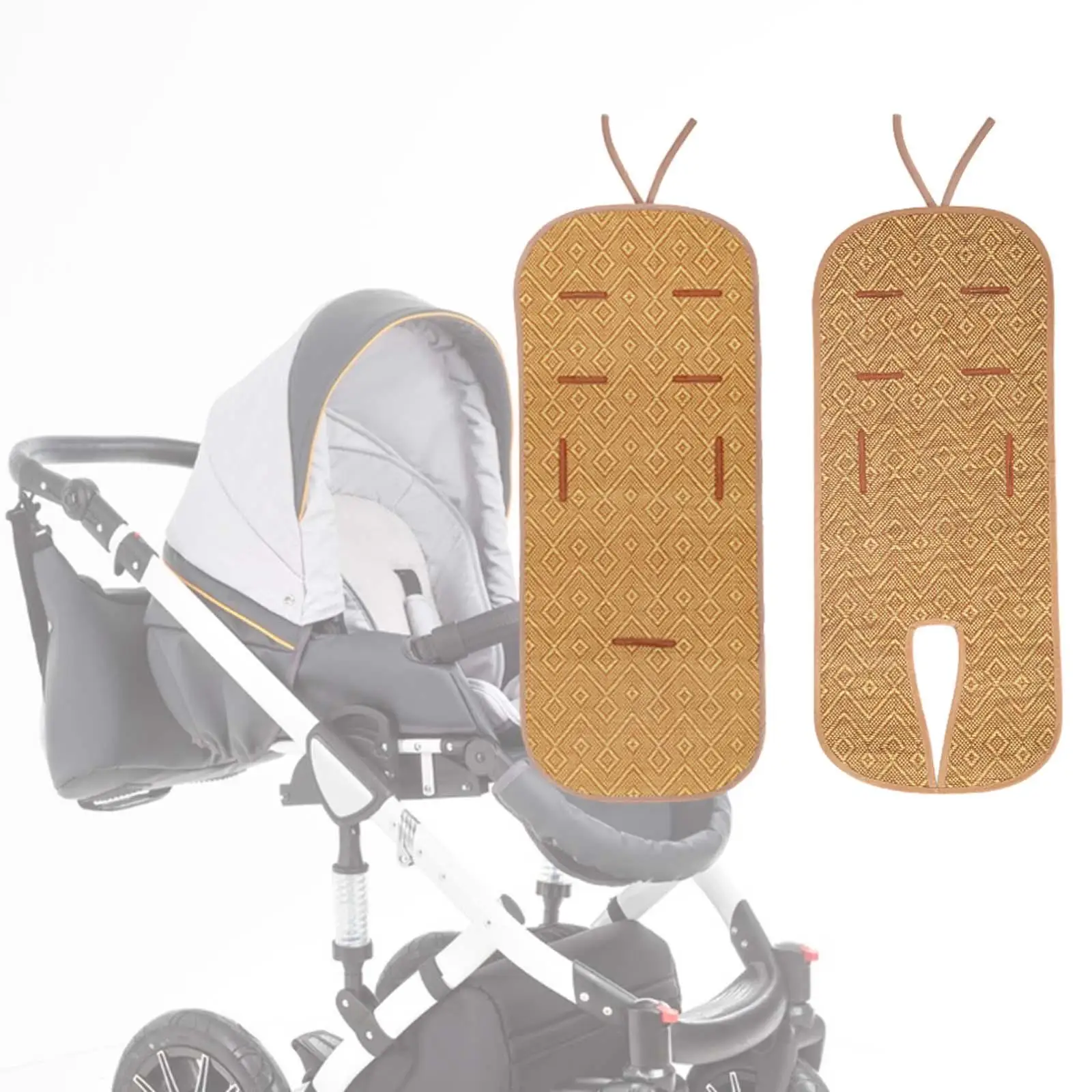 Stroller Seat Liners Universal Accessories Easy to Install Practical Rattan Comfortable Soft Mattress Mat Cool Cushion