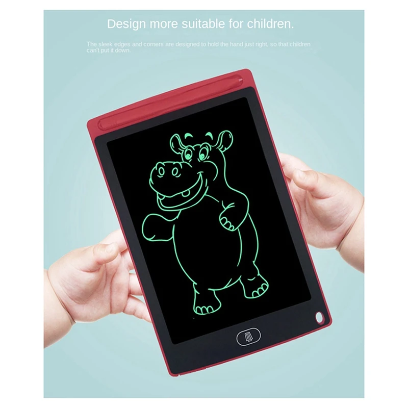 Planche à dessin LCD pour enfants, tableau d'écriture électronique, peinture monochrome, adaptée aux jouets pour enfants, garçons et enfants, 12 pouces