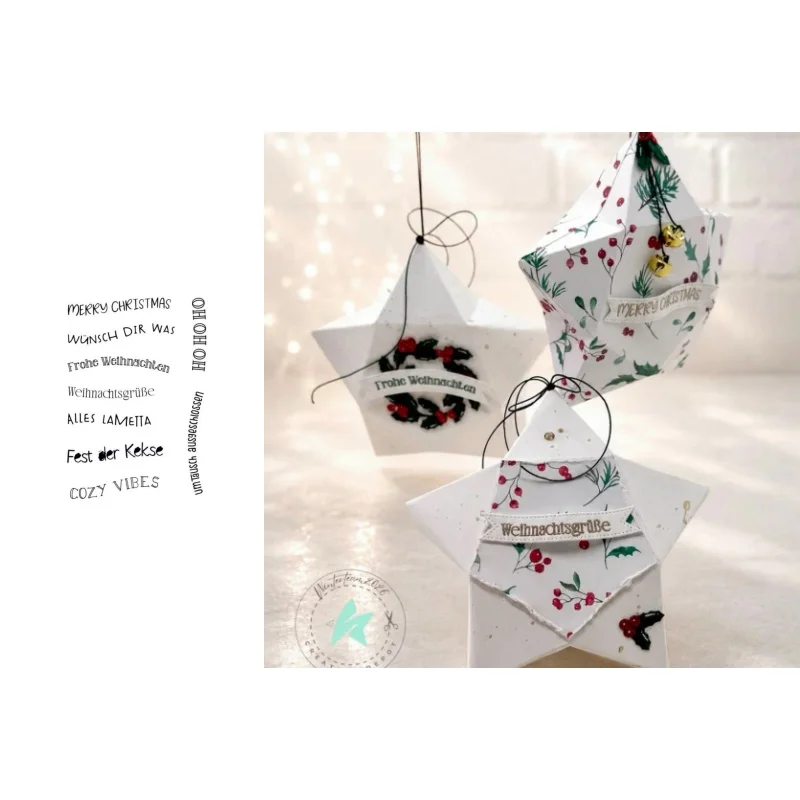 Neues Produkt Vorverkauf Weihnachten Eltern-Kind Stanzformen und Stempel DIY Scrapbook Album Dekoration Geprägte Papierkarten