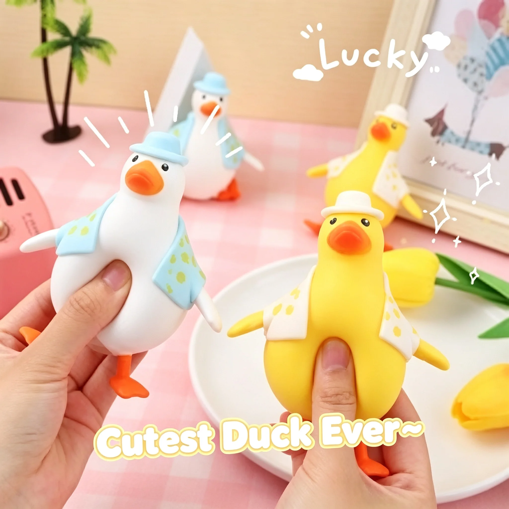 Ultra-Soft Stress Relief Squishy Fidget Toys Adults,Small Cute Sensory Squeeze Toys,Fun Enjoy Decompression Toy,Soft and Rel