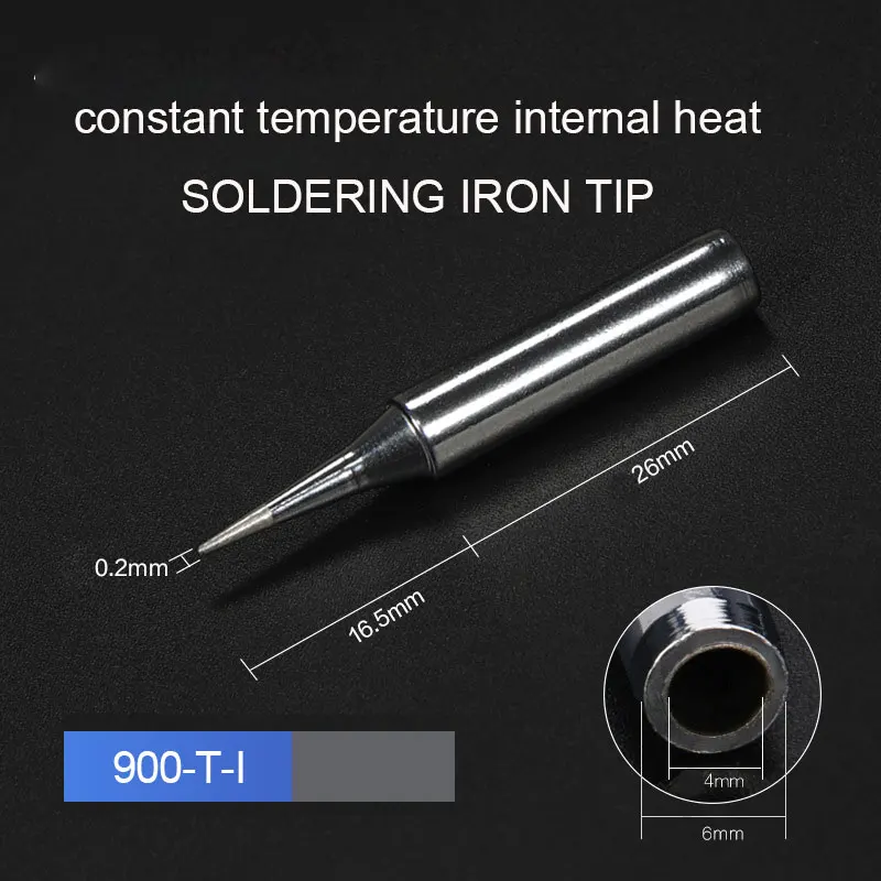 2022 New 10pcs/batch 900M-T Lead Free Soldering Iron Tips for 936 Soldering Rework Station Iron Shell