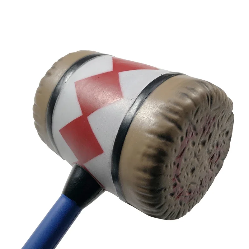 Cosplay 1:1 Anime Hammer Halloween Weapons PU Props Role Playing Game Movie Cos Hammer Model Toy Kids gifts 80cm