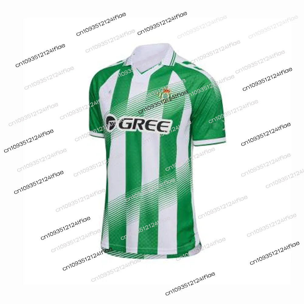 2026 New  Men's Soccer Jersey, Green Striped T-Shirt, Quick-Drying Sports T-Shirt, Casual Wear, Suitable for Outdoor Activities
