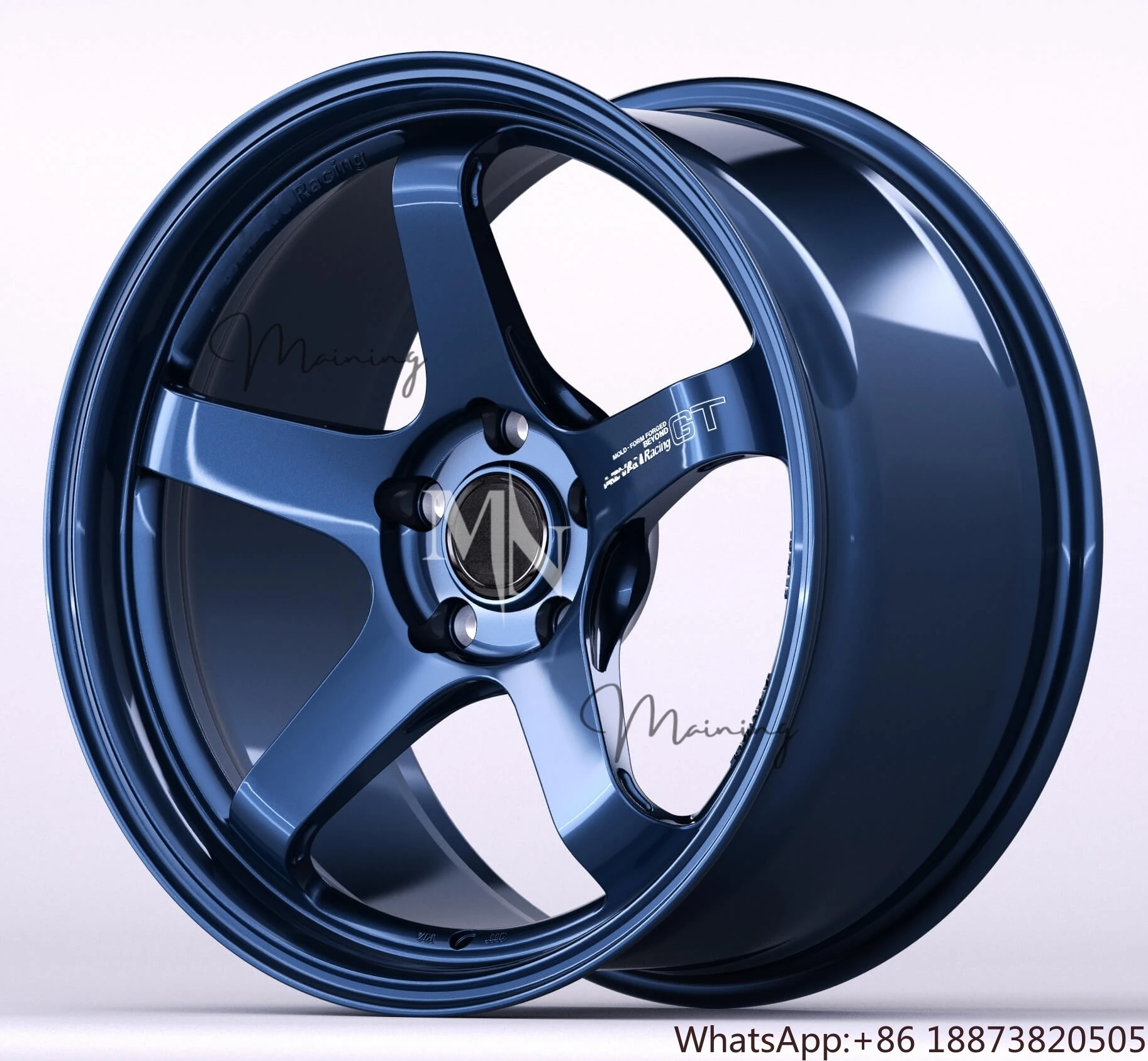 DIY Maining Forged Blue Advan GT 5 Spoke Wheels 18 19 20 21 22 Inch Custom Premium Racing Wheels For Supra BRZ