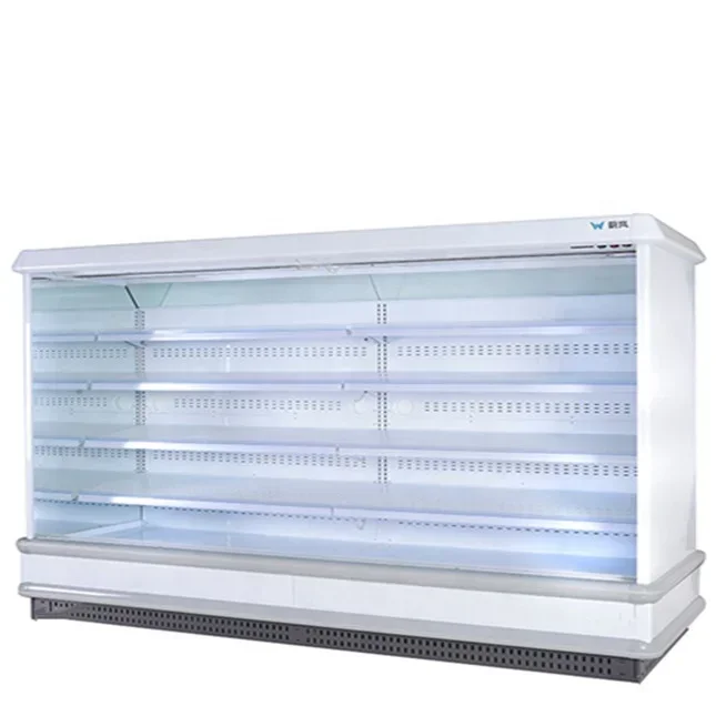 

Hot sale Fresh food Refrigerator Vertical fridge Display Showcase Milk Air Cooler Open Chiller