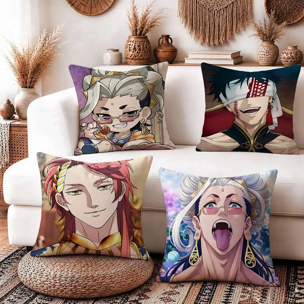 First Emperor Qin R-Record of Ragnarok Square Sofa Pillow Cover Solid Color Living Room Home Decor Cushion Case