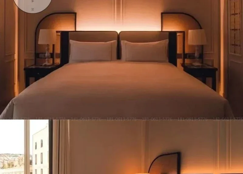 

Solid wood medieval rattan bed, double bed design sense