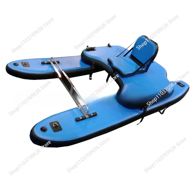 Catamaran inflatable boat rubber  padded assault  hovercraft wear-resistant Luya fishing boat