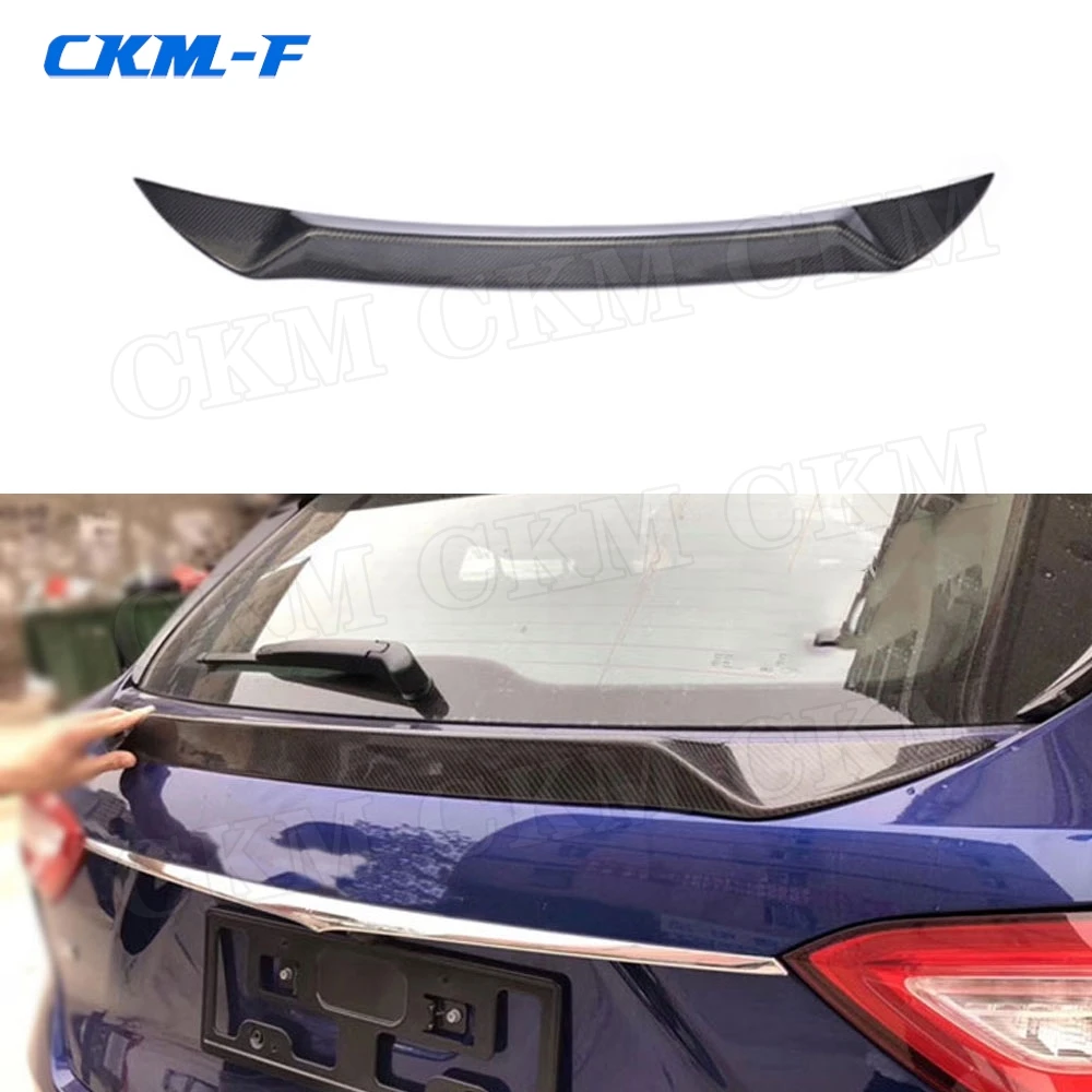 

Rear Spoiler Middle Trim Wings for Maserati Levante S Sport Spoiler 2016 2017 2018 Carbon Fiber Boot Sticker Car Styling