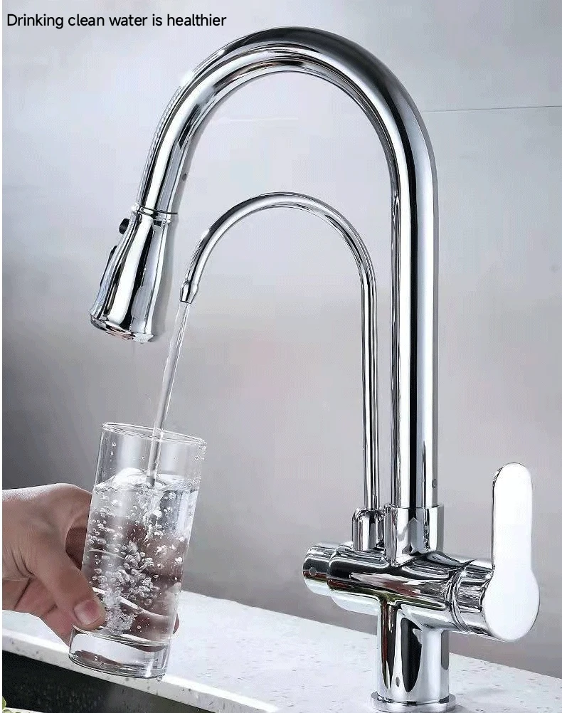 Kitchen Faucets torneira para cozinha de afundar Crane For Kitchen Water Filter Tap Three Ways Sink Mixer Kitchen Faucet