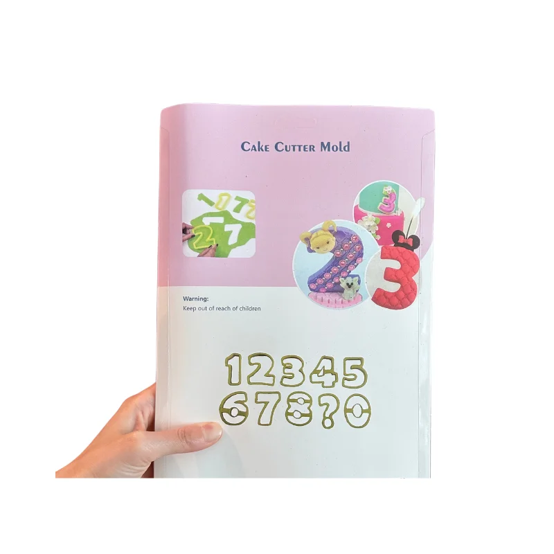 Cake Decoration PLA 8cm Big Numbers Cookie Cutter Biscuit  Fondant Plastic Number Cutter Cake Mould Tools Fondant DIY