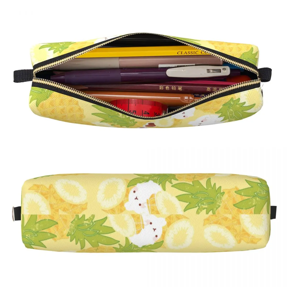 Cartoon M-Molangs Pencil Cases Pen Bag Student Students School Zipper Pencilcases