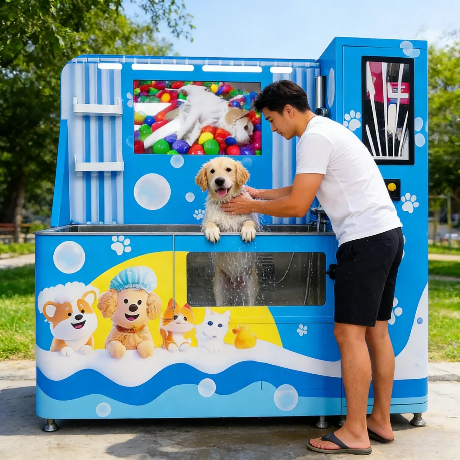 Free Delivery USMILEPET Semi Automatic Pet Washing Machine Dog Washing Tub Dog Wash Station Self Service Outdoor Automatic Pet W