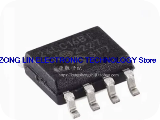 24LC16BI 24LC16B1 24LC16 24LC16B-I/SN SMT SOP8 memory IC chip        100PCS