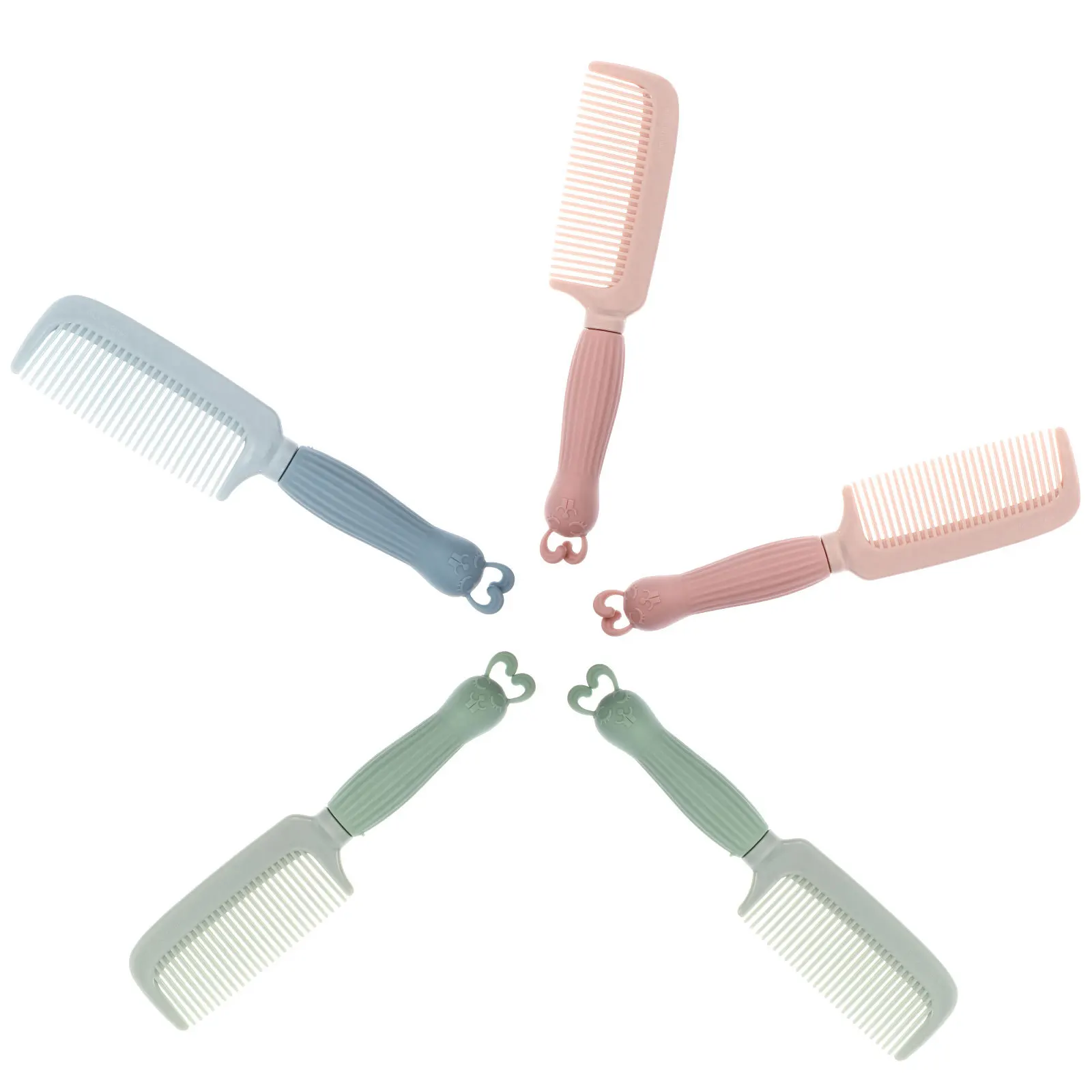 

5 шт. антистатическая расческа парикмахерский инструмент для укладки легкая портативная расческа для вьющихся прямых длинных коротких волос с наращиванием