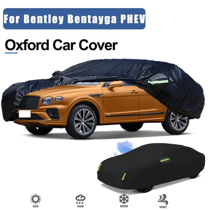 

For Bentley Bentayga PHEV Car Covers Outdoor Waterproof Dustproof Sun Rain Snow Protection Thick Oxford Cloth Car Accessories