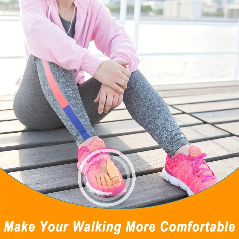 2pcs Gel Toe Protection Pads Soft Durable Anti-Slip Toe Protection Pads Toe Friction Cushion Pads Home Accessories