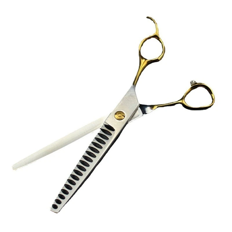 Pack of 4 Pet Beauty Scissors Straight Cut Fish Bone Teeth Professional Cosmetologist