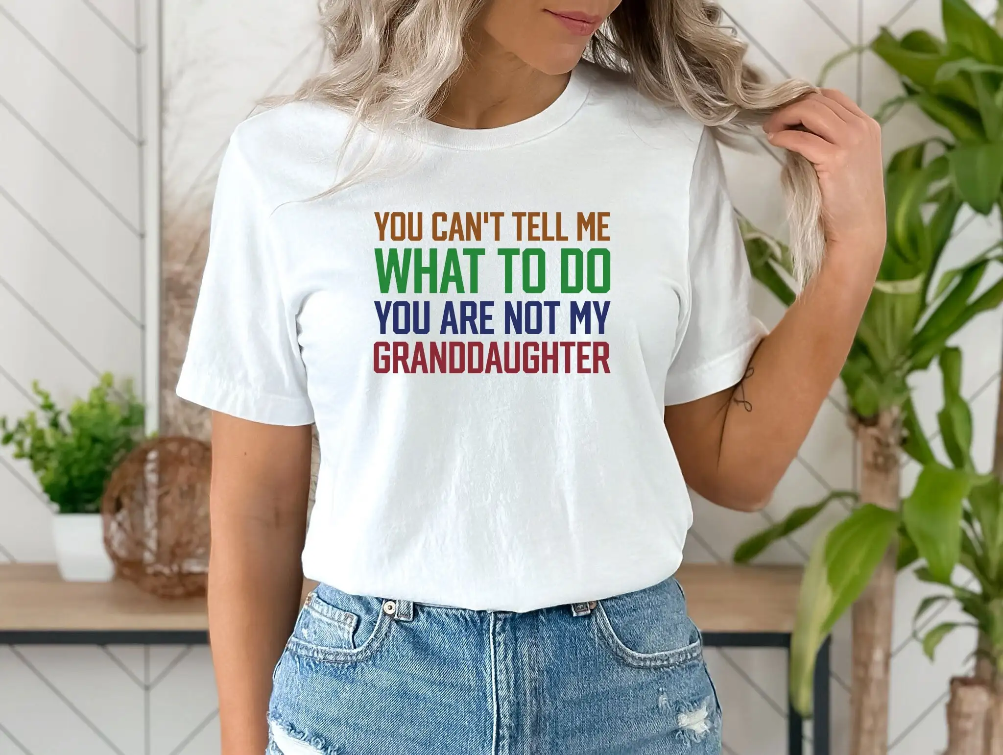 Granddaughter T Shirt Funny Grandma Men Fathers Day Grandfather Grandmother s Matching Family