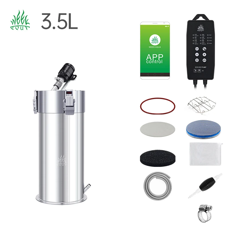 

Hot-selling Zhou AQUA Mini Smart Frequency Converter 304 Stainless Steel Aquarium Filter Bucket 30 45cm Nano Fish Tank