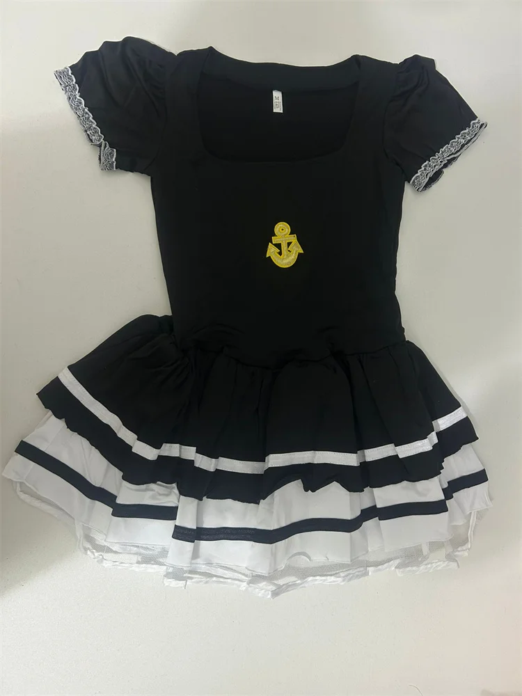 Adult Women Black Sexy Sailor Costumes Halloween Cosplay Party Stage Show Navy Clothing Outfit