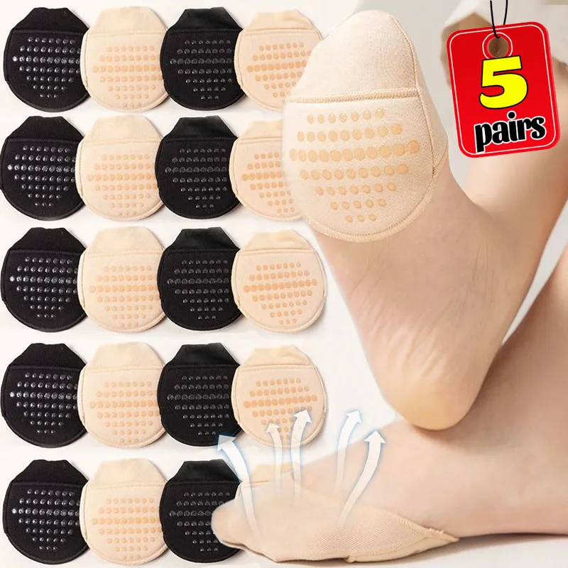 

Breathable Forefoot Pads Foot Pain Care Women High Heels Half Insoles Calluses Corns Foot Care Tool Toe Pad Absorbs Shock Socks