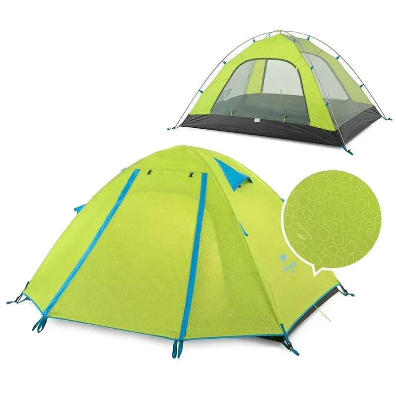 

for P-series new UPF50+ Outdoor Aluminum Pole carpas de camping Double Layer Weatherproof 2 person tent Camping tenda