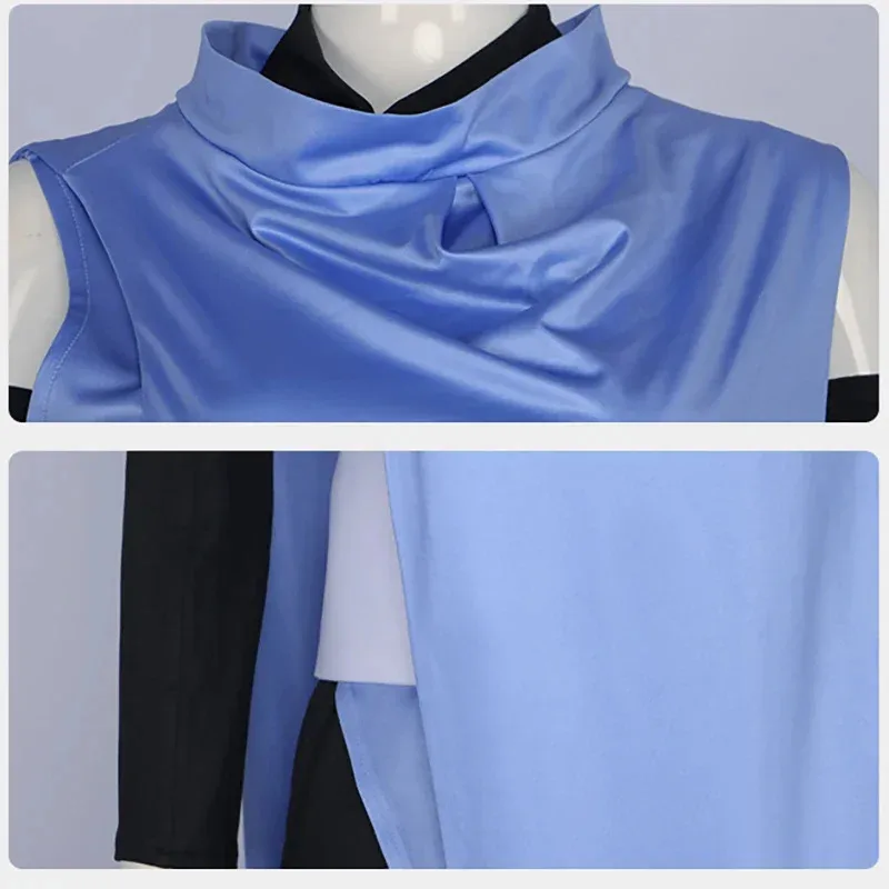 New ★ Castlevania Sypha Belnades Cospaly Costume Wig Anime Carnival Party Dress Suit Halloween Uniform Blue Outfit For★ 2025 qi☆