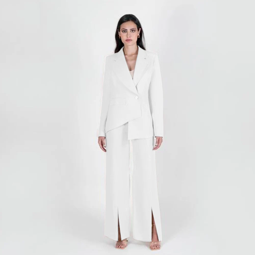 Single Button 2 Piece Sets Women Outfits Summer Set for Women 2 Pieces Lapel Women's Clothing Summer 2023 Novelty Customizable