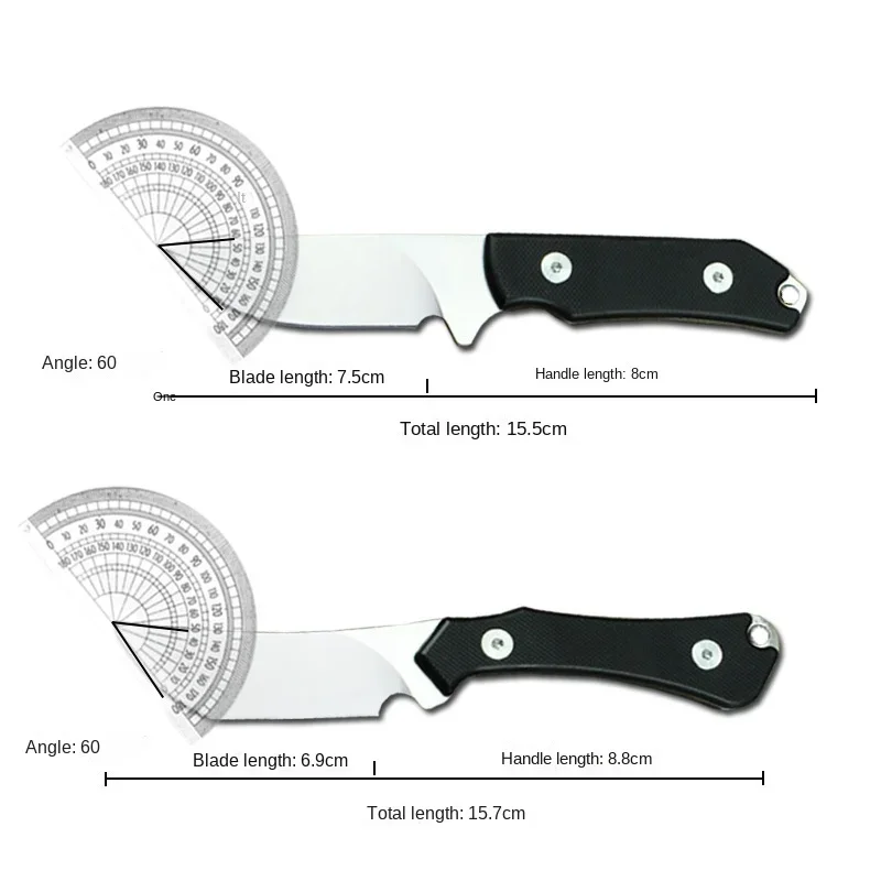 8CR13MOV 스틸 고정 블레이드 나이프, G10 핸들, 야외 캠핑 생존 전술 군사 휴대용 운반 수공구, 칼집 포함