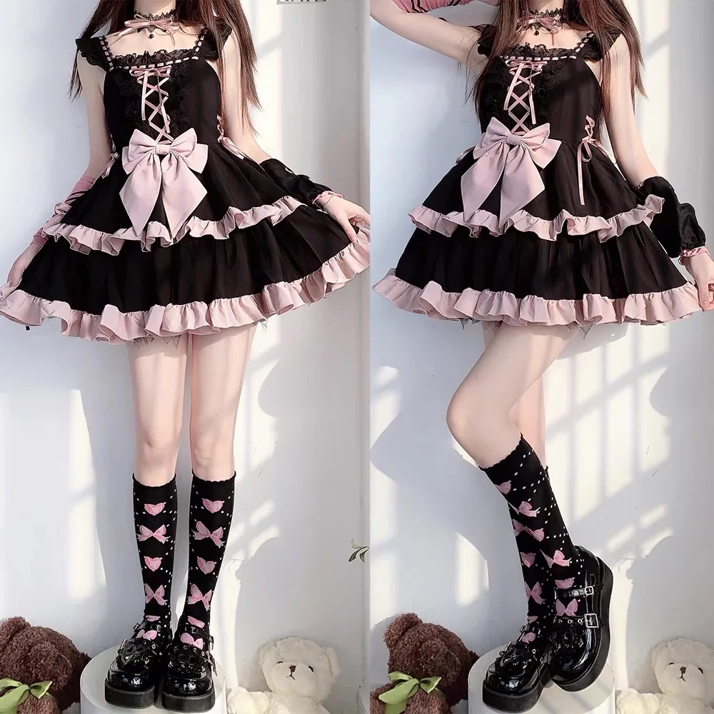 Lolita Dress JSK Song-Promotion Costume Two-Section Skirt Daily Hot Girl Adult Lady like Woman Style