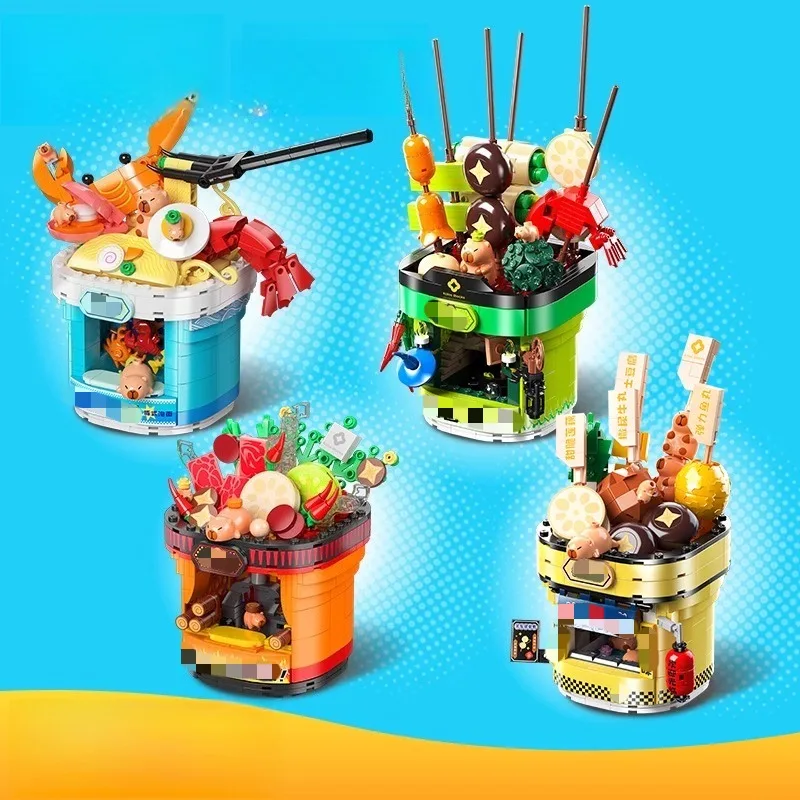 

SEMBO капибара самонагревающиеся строительные блоки горячего горшка детская собранная модель в виде дельфина вкусная Oden развивающая игрушка