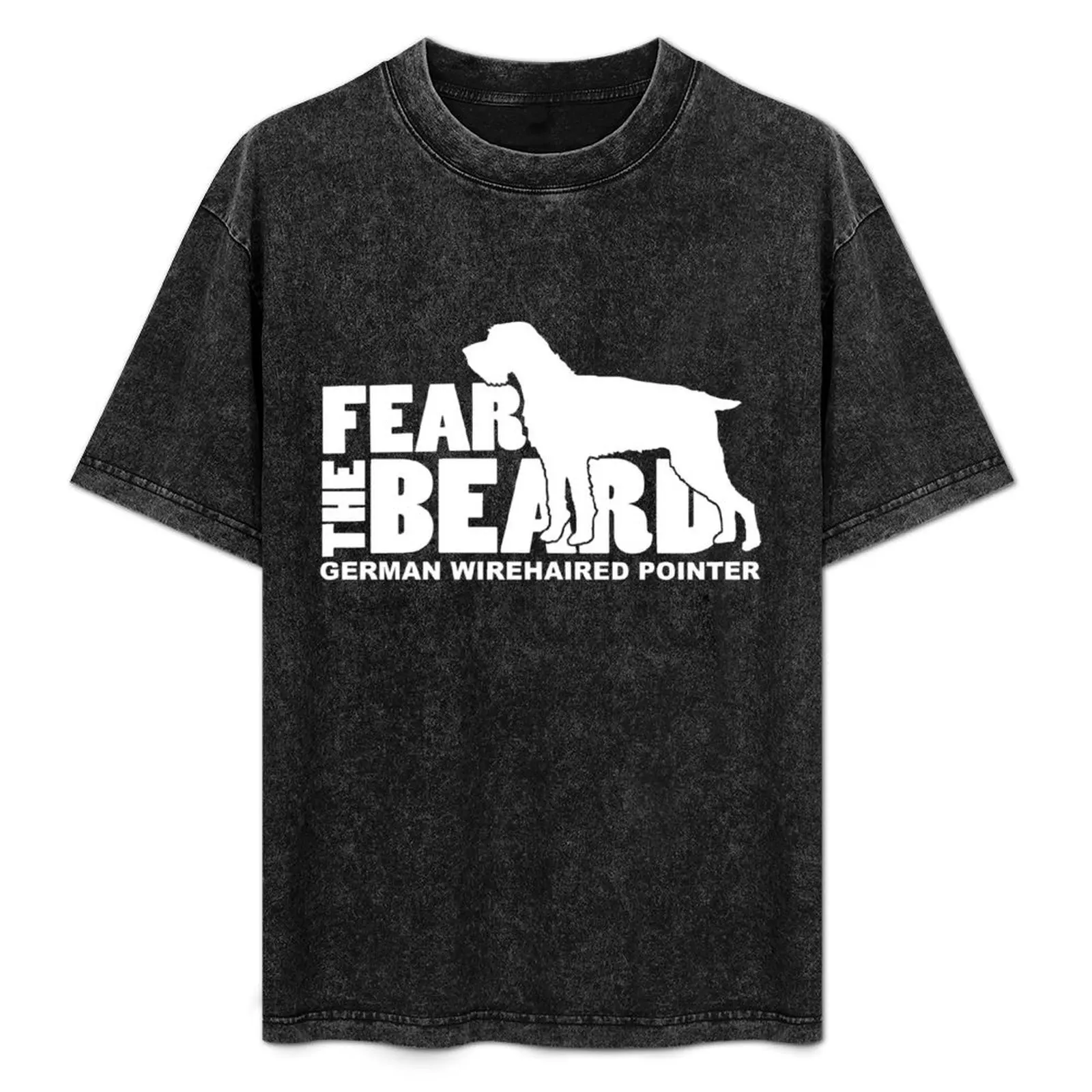 Fear the Beard - Funny Gifts for German Wirehaired Pointer Lovers T-Shirt oversized graphic tee anime shirts men