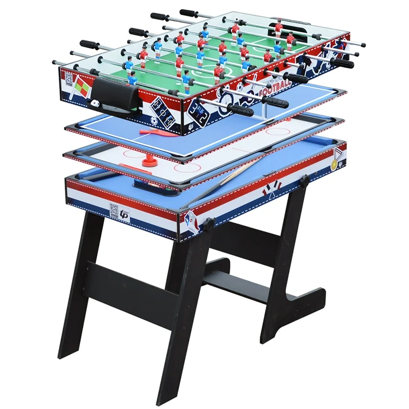 3-in-1 multi-gametafel Pooltafel Air Hockey Voetbaltafel