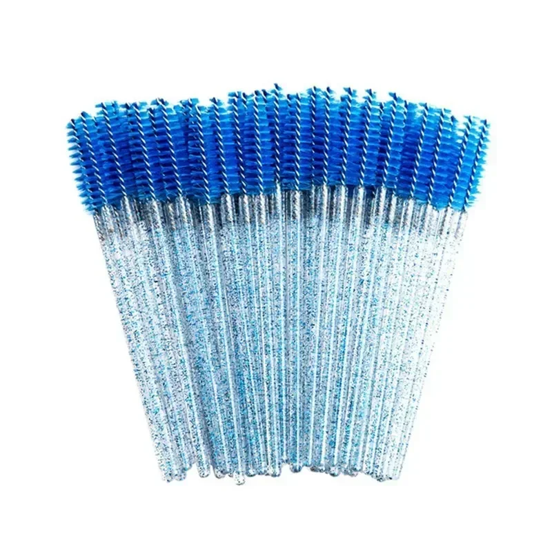 Disposable Crystal Eyelashes Brush Comb 25/50Pcs Eye Lashes Extension Mascara Wands Makeup Professional Makeup Beauty Tool