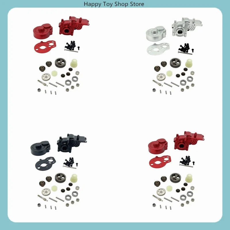 Metal Upgrade Gearbox Shell, Gear Set & Assembly for WLtoys 244016 1/24 RC Car Spare Parts