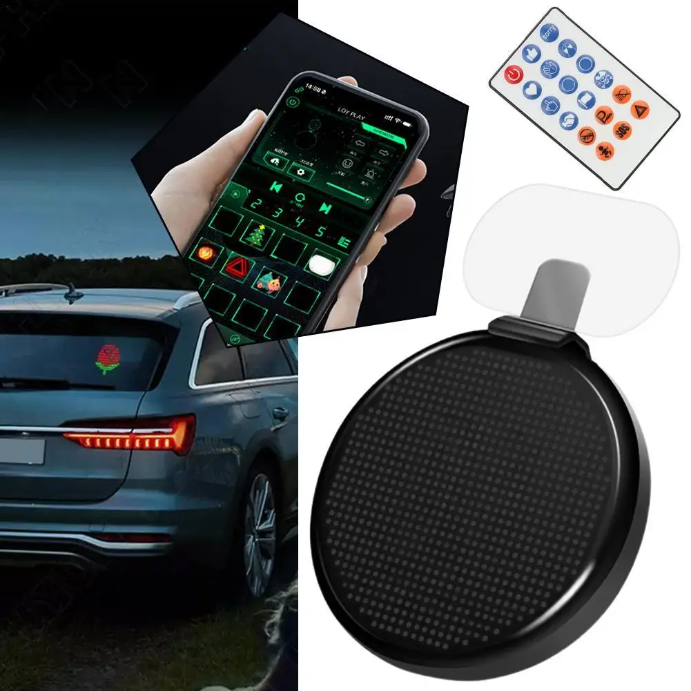 Bluetooth-Controlled Car LED Sign - Customizable Scrolling Message Display Ideal for Vehicle Promotion